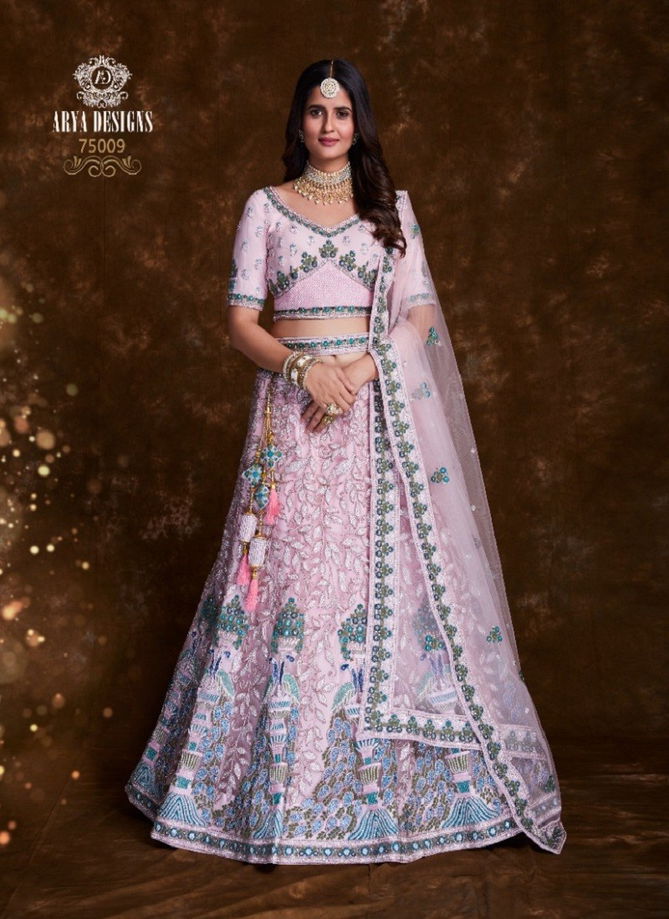 Baby Pink Colour Pratha Vol 4 By Arya Designs Designer Lehenga Choli Catalog 75009