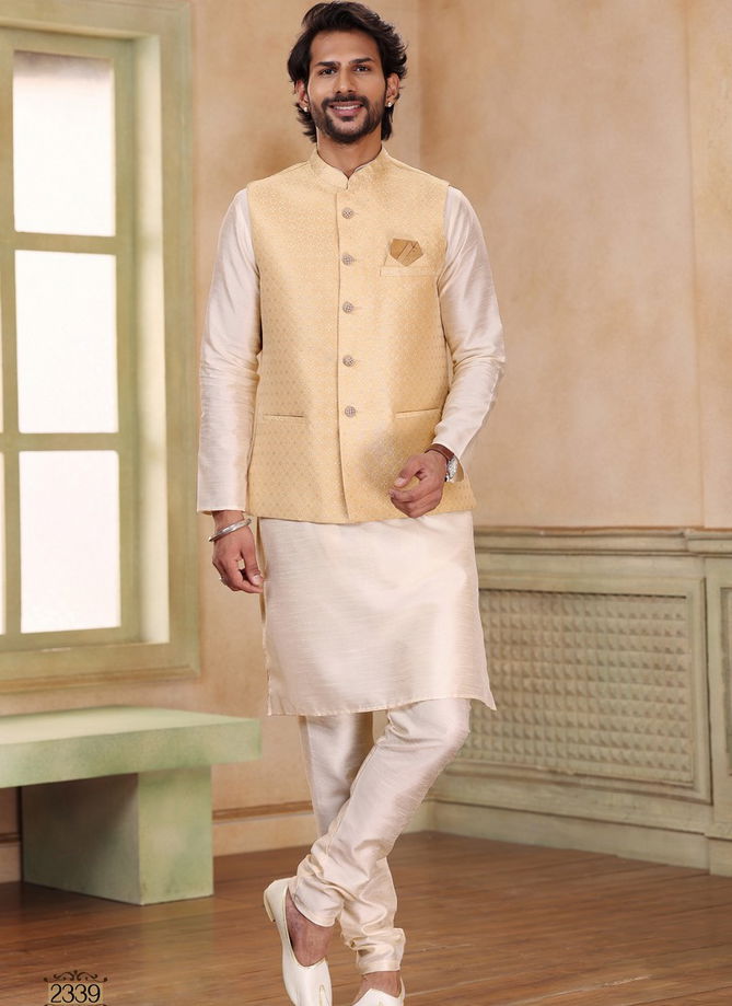 1576 Occasion Wear Mens Modi Jacket Kurta Pajama Catalog