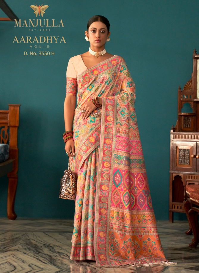 Aaradhya Vol 5 By Manjulaa Printed Sarees Catalog