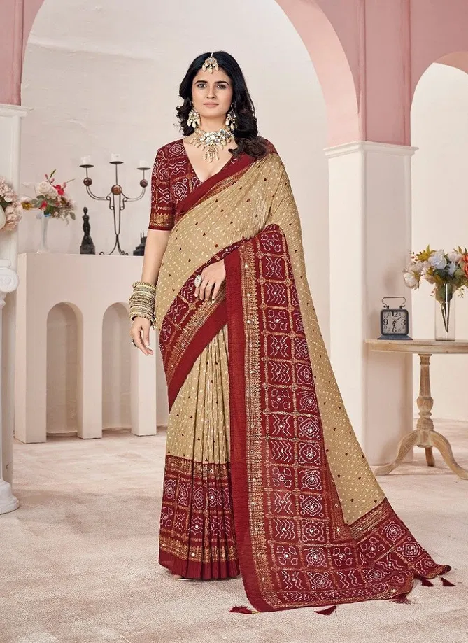 Crush 4 By Shubh Shree Velvet Tusser Silk Wedding Wear Saree Wholesale Online