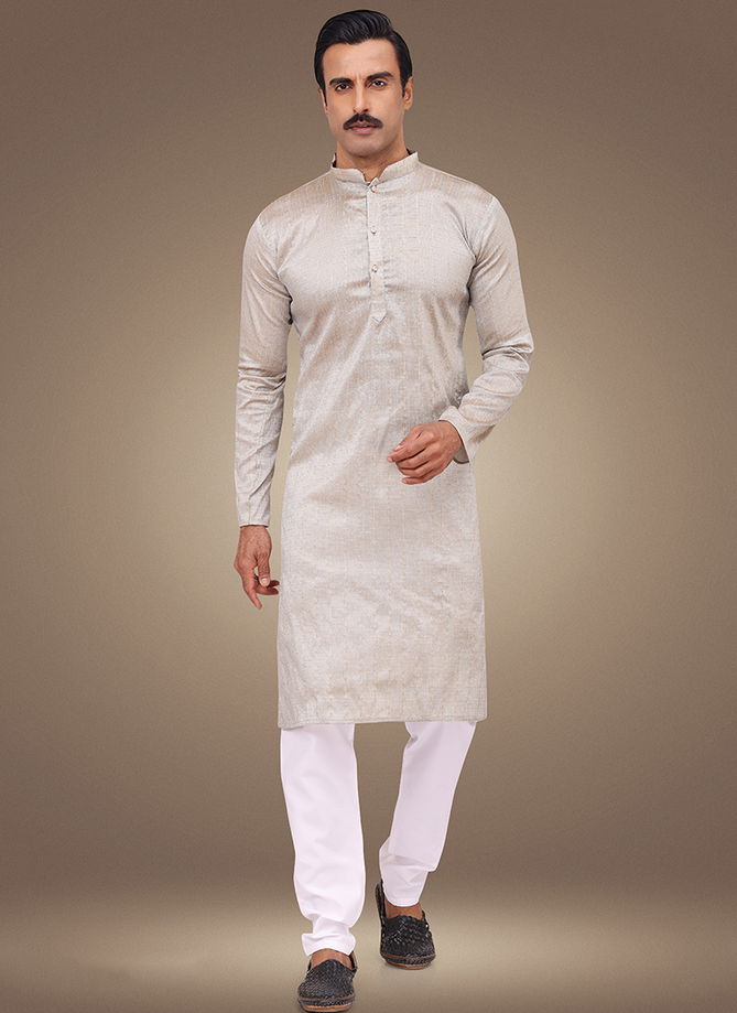 Beige Colour Outluk Vol 107 Casual Wear Wholesale Mens Kurta Pajama 107007