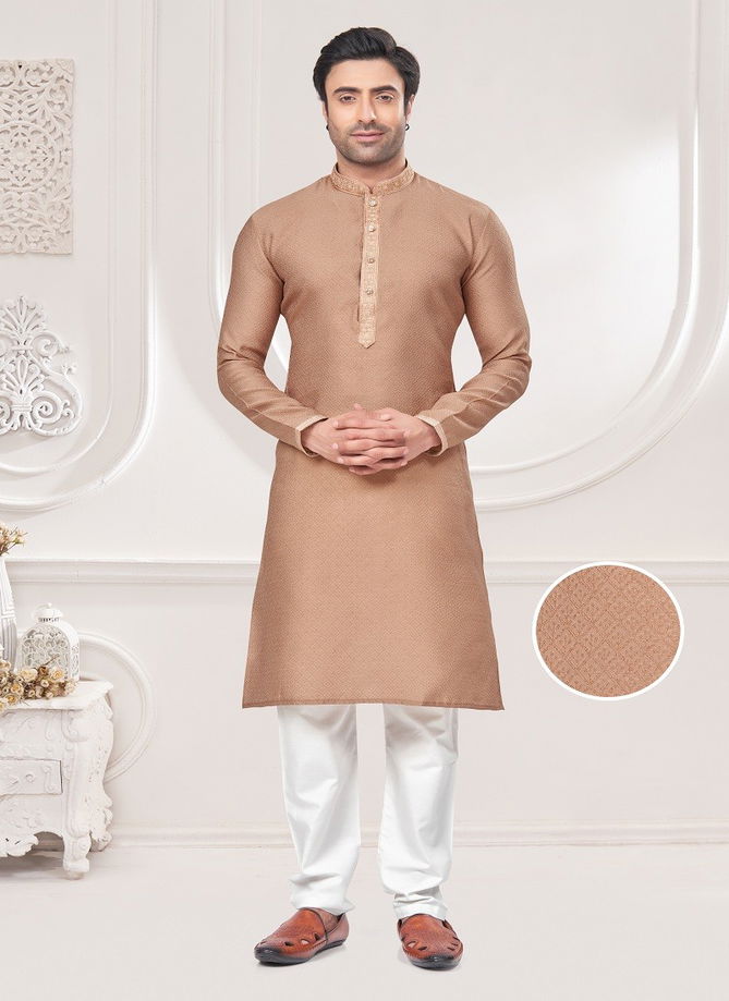 Outluk Vol 131 Jacquard Pintex Mens Wholesale Kurta Pajama Manufacturers