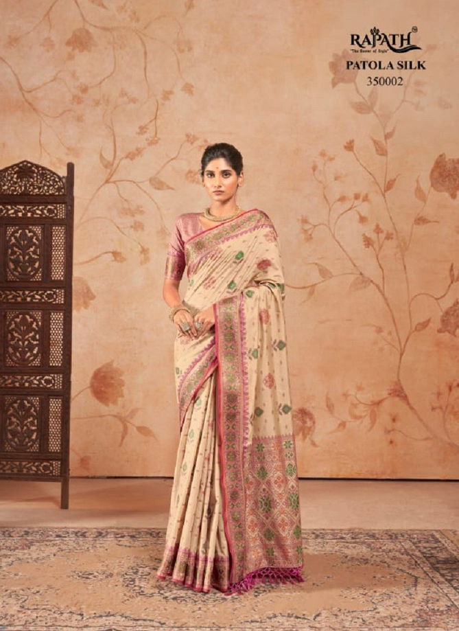 Ridhhi-Siddhi By Rajpath Patola Silk Ocassion Sarees Exporters In India