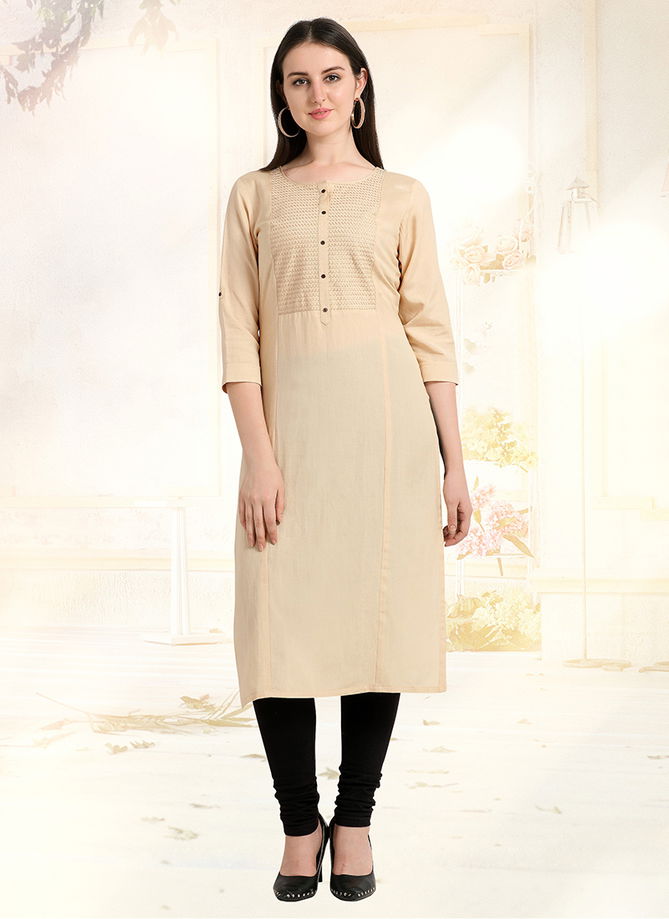 Straight Cut schiffli work Heay Rayon daily wear Designer kurtis Collection