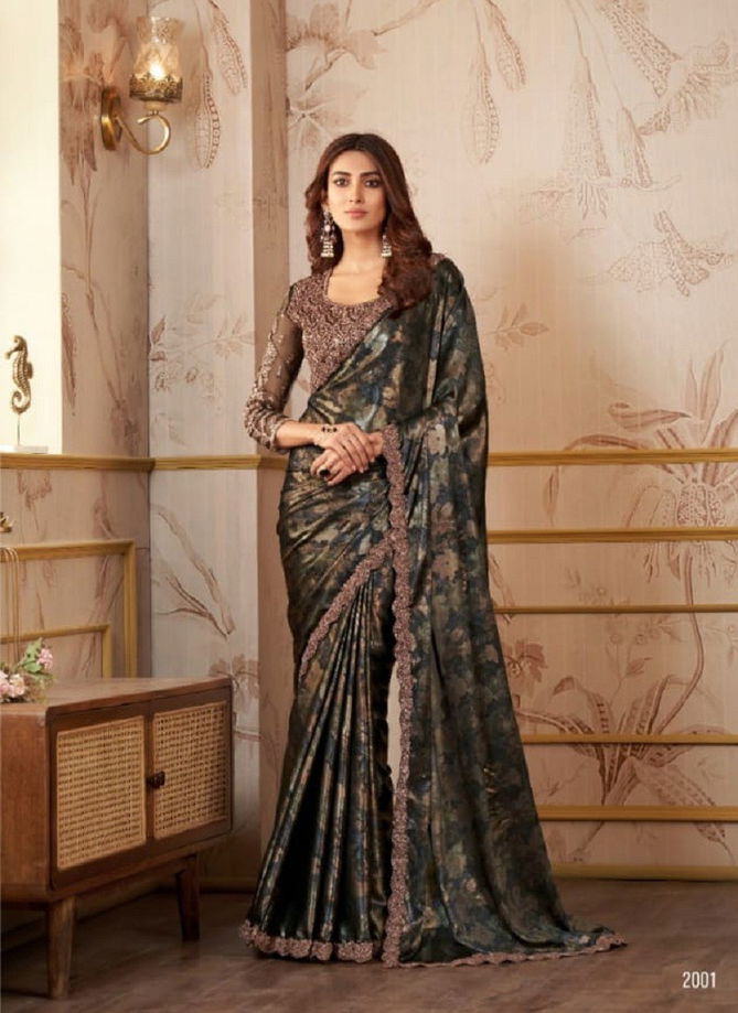 Kaina By Anmol Satin Organza Designer Saree Catalog