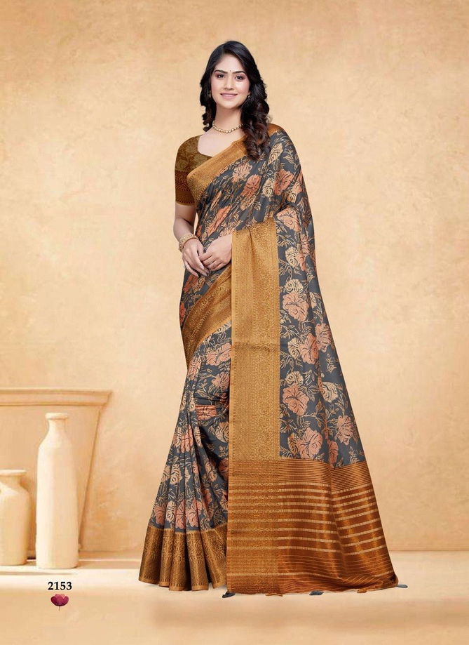 Black And Golden Colour Devsena Digital By Mintorsi Printed Saree Catalog 2153