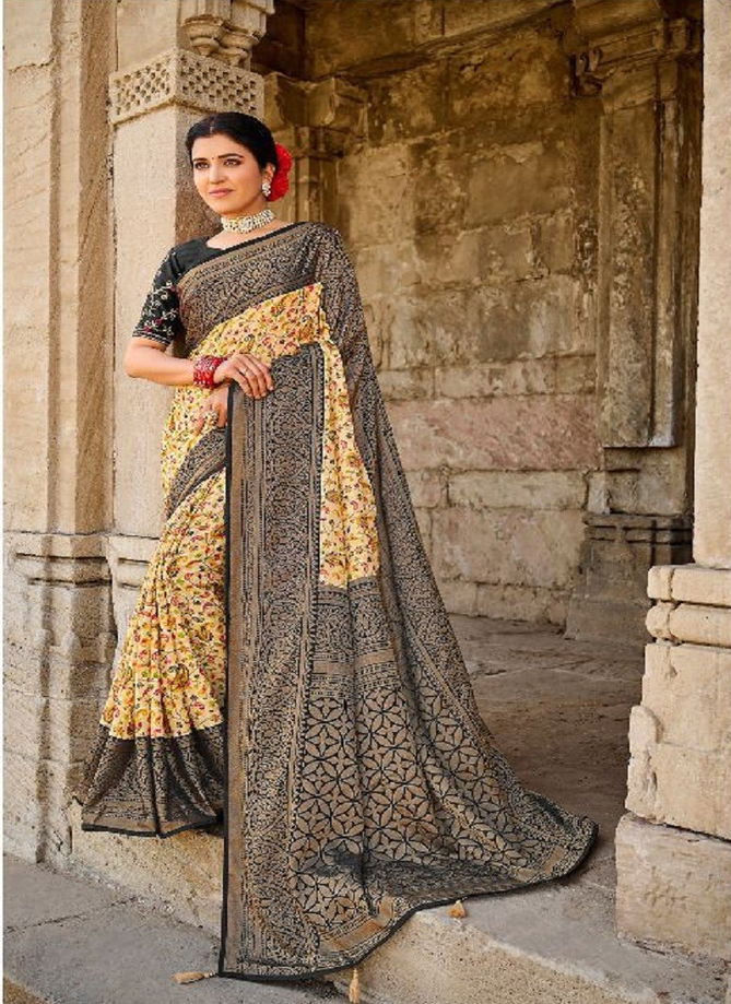 Beauty Star By Mintorsi Designer Silk Brasso Saree Catalog