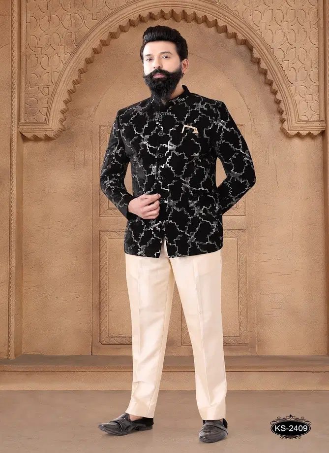 1632 Designer Party Wear Mens Jodhpuri Suits Wholesalers In Delhi