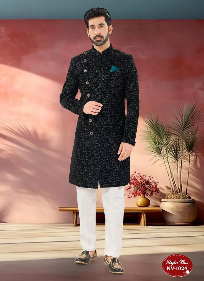 1651 1 Occasion Wear Mens Indo Western Wholesale Shop In Surat