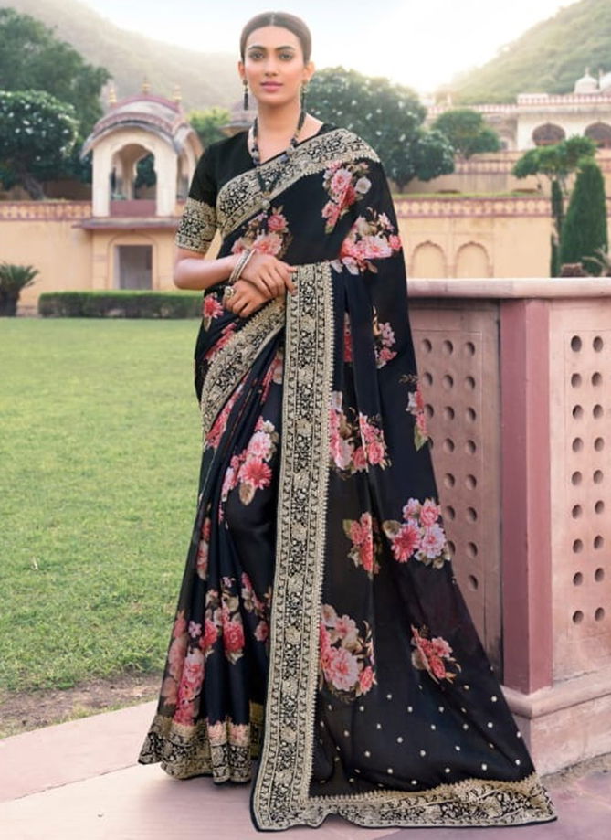 Alyssa Designer Wholesale Printed Saree Catalog