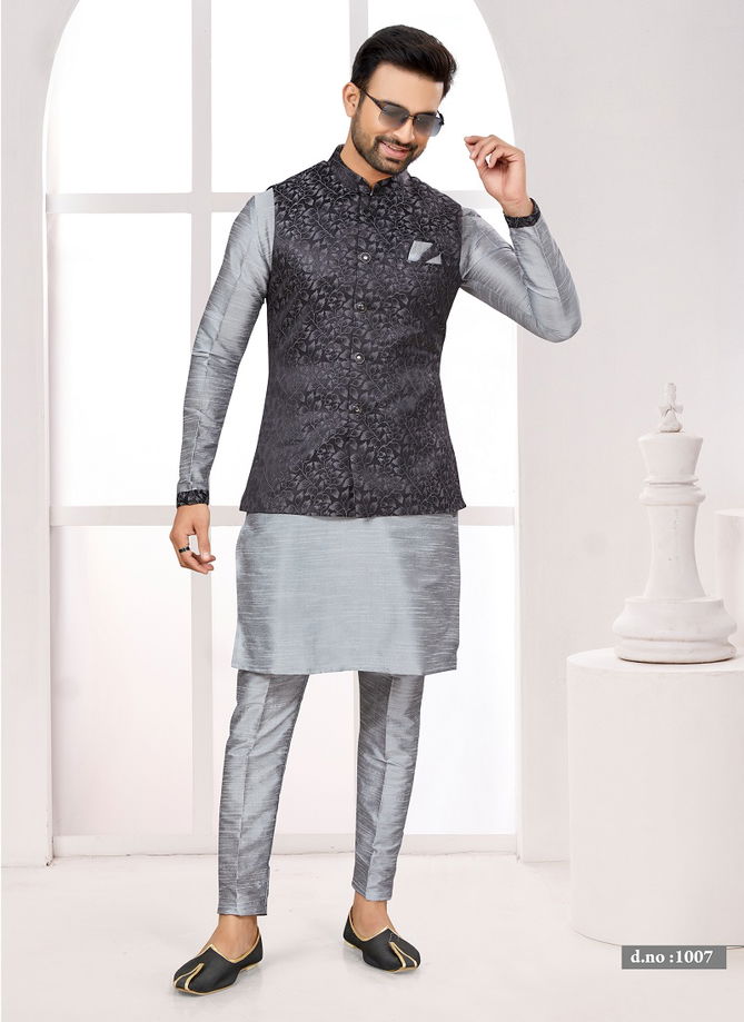 Function wear Lakhnavi Mens wear Modi Jacket Kurta Pajama Catalog