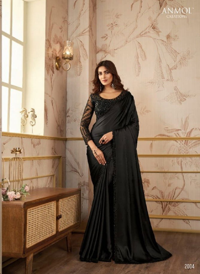 Kaina By Anmol Satin Organza Designer Saree Catalog