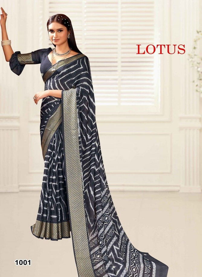 Lotus By Mahamani Creation Heavy Moss Printed Viscose Sarees Wholesale Manufacturers