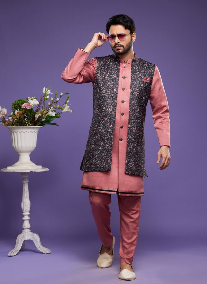 Mens Long Indo Western Jacket Set Catalog