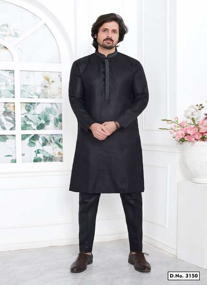 Occasion Mens Wear Premium Linen Cotton Designer Kurta Pajama Wholesale Online