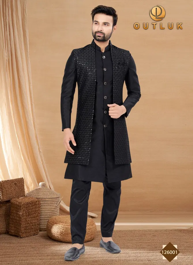 Outluk Vol 126 Mens Indo Western and Sherwani Catalog