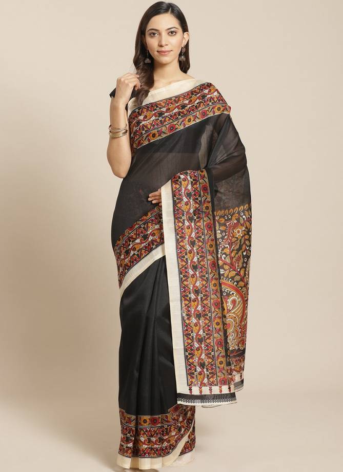 Daily Use Designer Bhagalpuri Elegant Good Looking Saree Collections