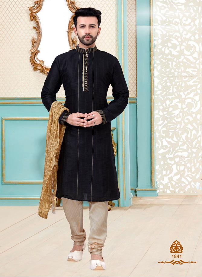 Festival Wear and Party Wear Eid and Diwali Special Designer Dupion Silk Kurta Pajama Collections