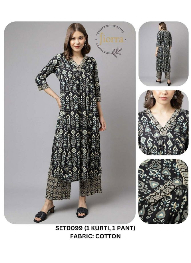 Fiorra SET0000 10 Summer Special Printed Designer Kurti With Bottom Wholesale Online