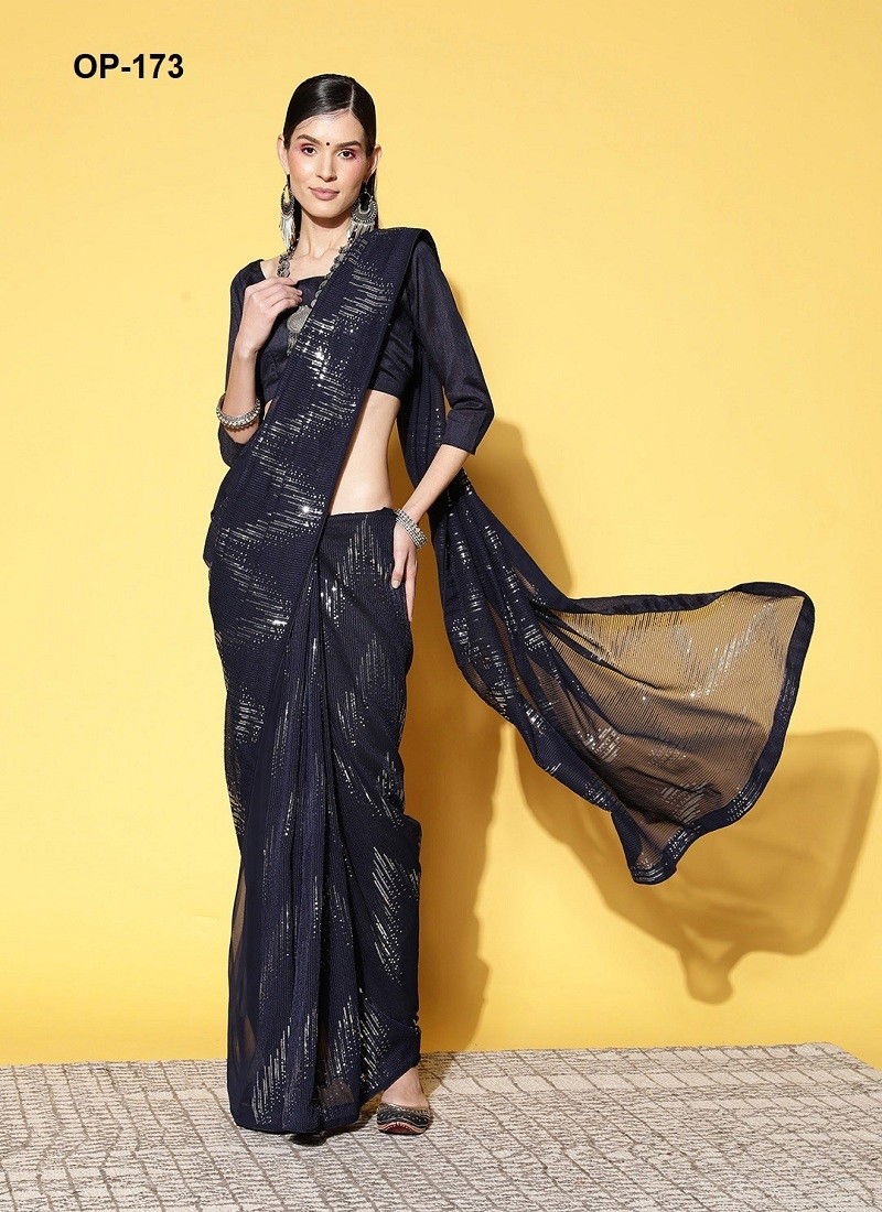 Laxminam Georgette Party Wear Sarees Wholesale Clothing Suppliers In India