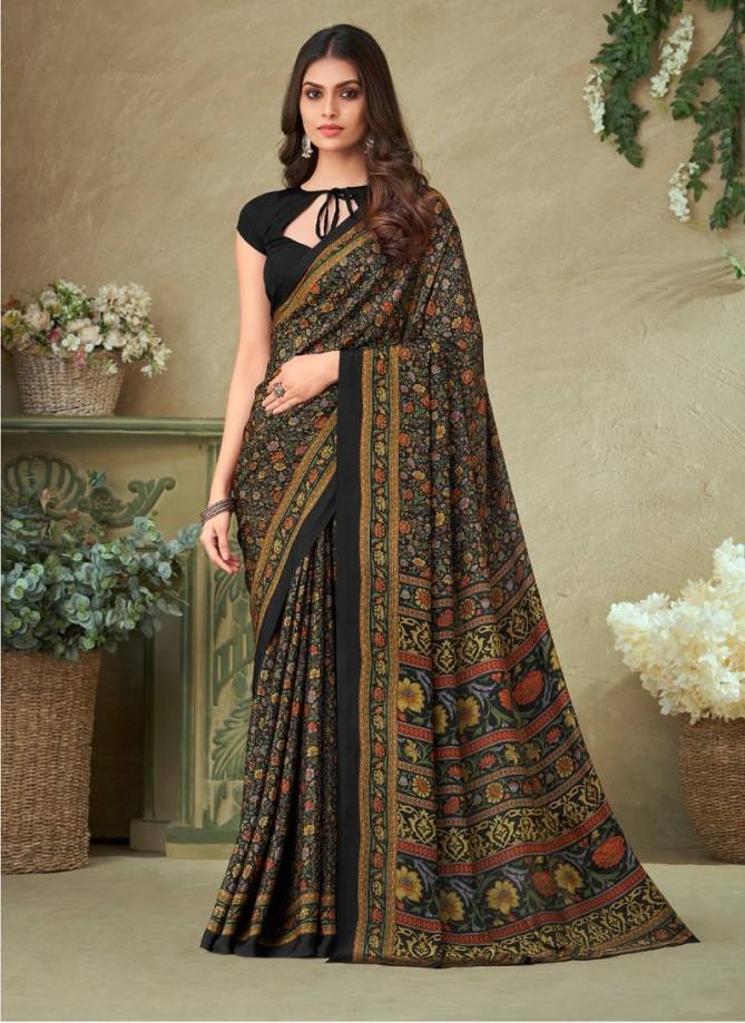 Vivanta Silk 16 By Ruchi Printed Silk Crepe Saree Wholesale Price In Surat