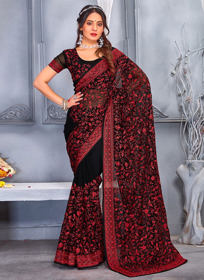 Porsche Wholesale Party Wear Saree Catalog