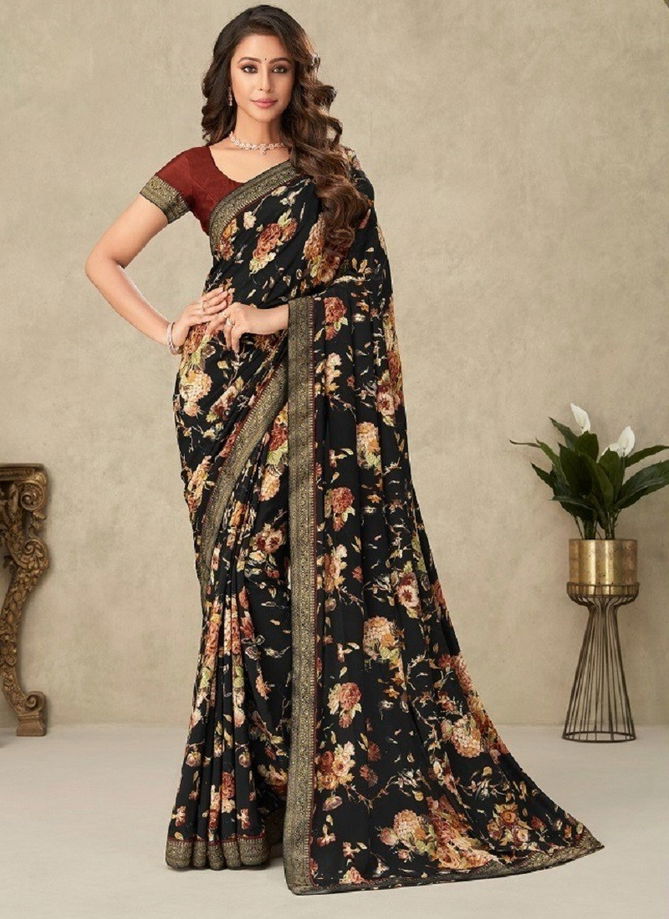 Samaira 3rd Edition By Ruchi Sarees Crepe Silk Casual Wear Designer Saree Catalog