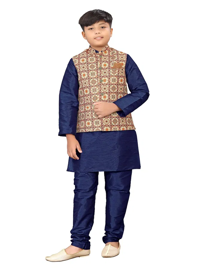 Kids Koti 2 Festive Wear Wholesale Modi Jacket With Kurta Pajama Kids Wear Catalog