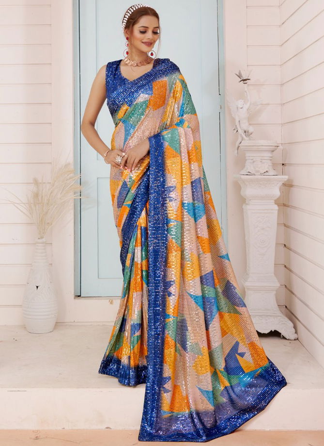 DPS Printed Wholesale Designer Sarees Catalog