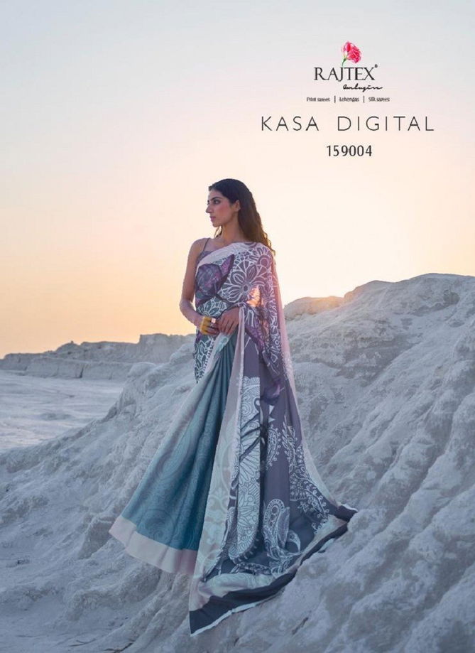 Kasa Digital 159001 TO 159009 By Rajtex Satin Crepe Saree Wholesale Market In Surat With Price