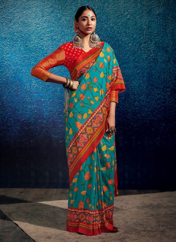 Kalam X patola By Kimora Printed Saree Catalog