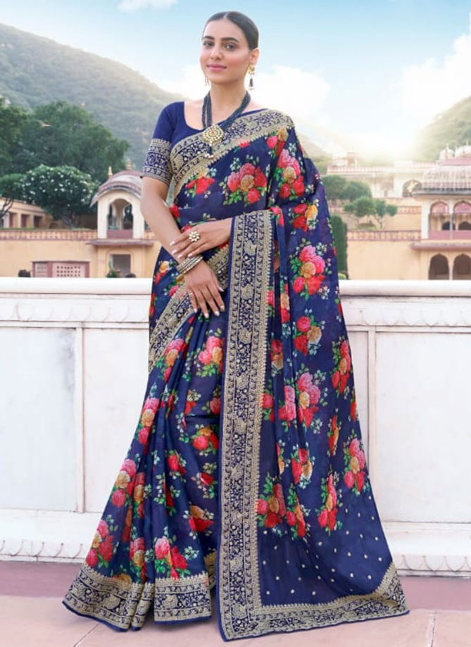 Alyssa Designer Wholesale Printed Saree Catalog