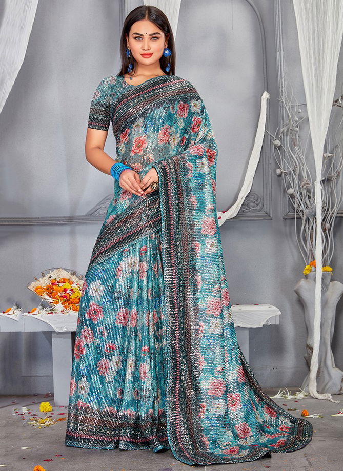 Anamya Designer Wholesale Printed Saree Catalog