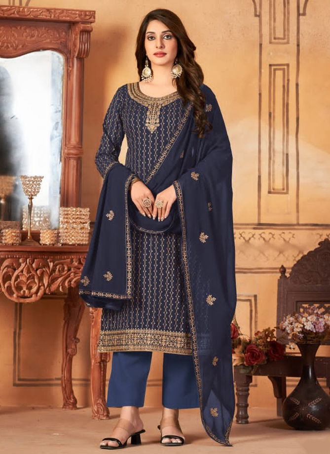 Anjubaa Vol 7 Festive Wear Wholesale Georgette Salwar Suits Catalog