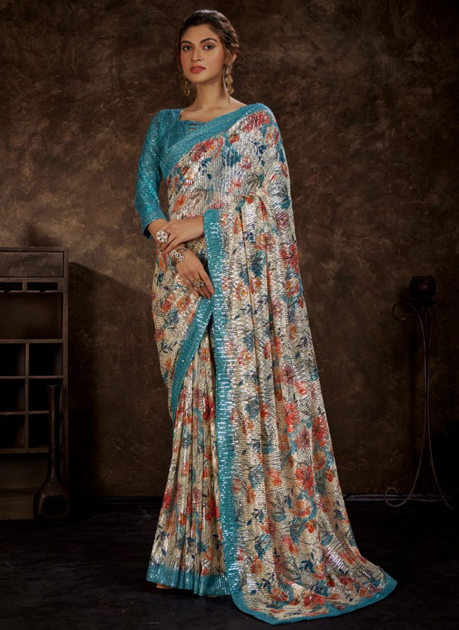 DPS Printed Wholesale Designer Sarees Catalog