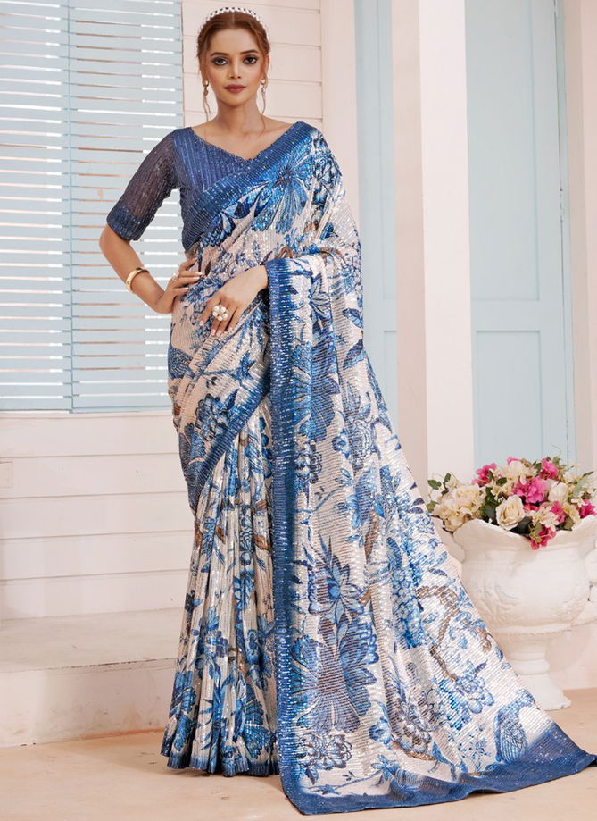 DPS Printed Wholesale Designer Sarees Catalog