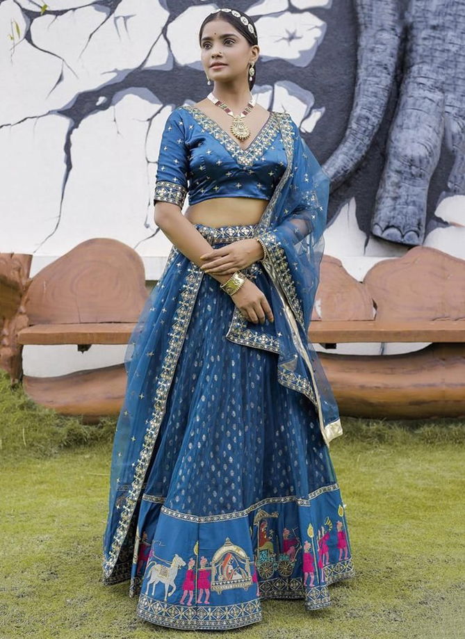 Blue Colour Flairy Beats Vol 2 Wholesale Designer Lehenga Choli Catalog 1010