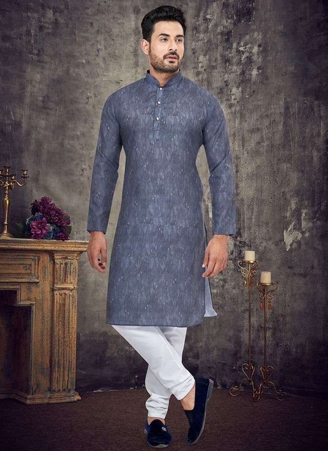 Blue Colour Outluk 105 Function Wear Wholesale Kurta Pajama 105003