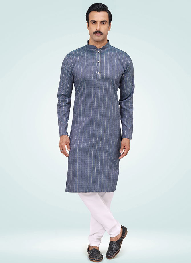 Blue Colour Outluk Vol 107 Casual Wear Wholesale Mens Kurta Pajama 107003