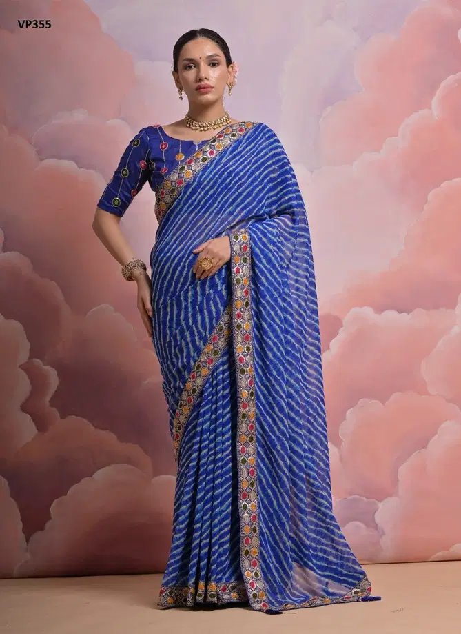 Pari By Fashion Berry Georgette Printed Saree Orders In India