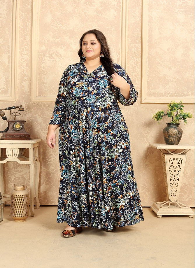 Plus Size Vol 1 By Moksh Premium Rayon Kurti With Pocket Catalog