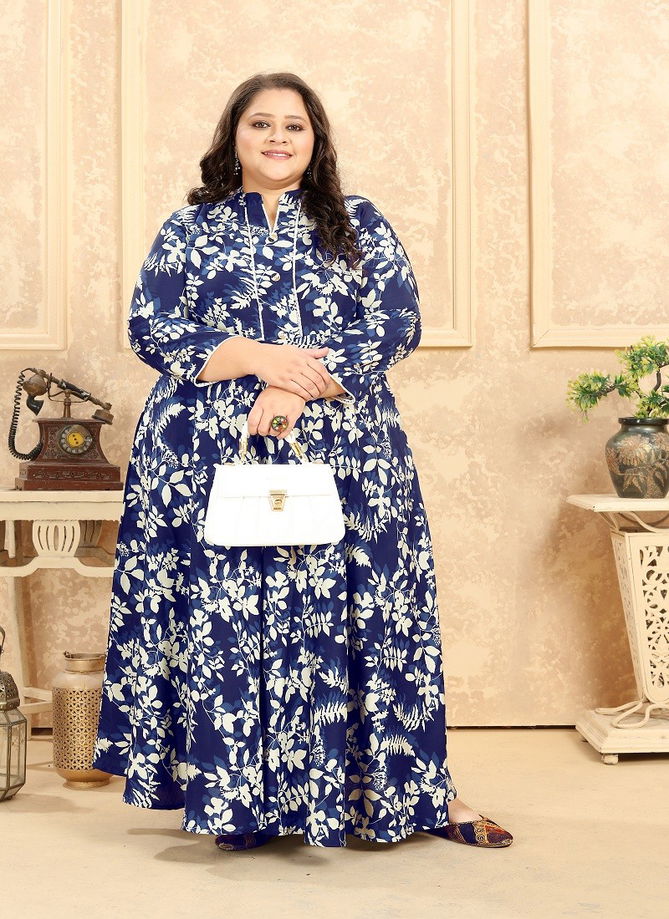 Plus Size Vol 2 By Moksh Premium Rayon Long Kurti With Pocket Catalog