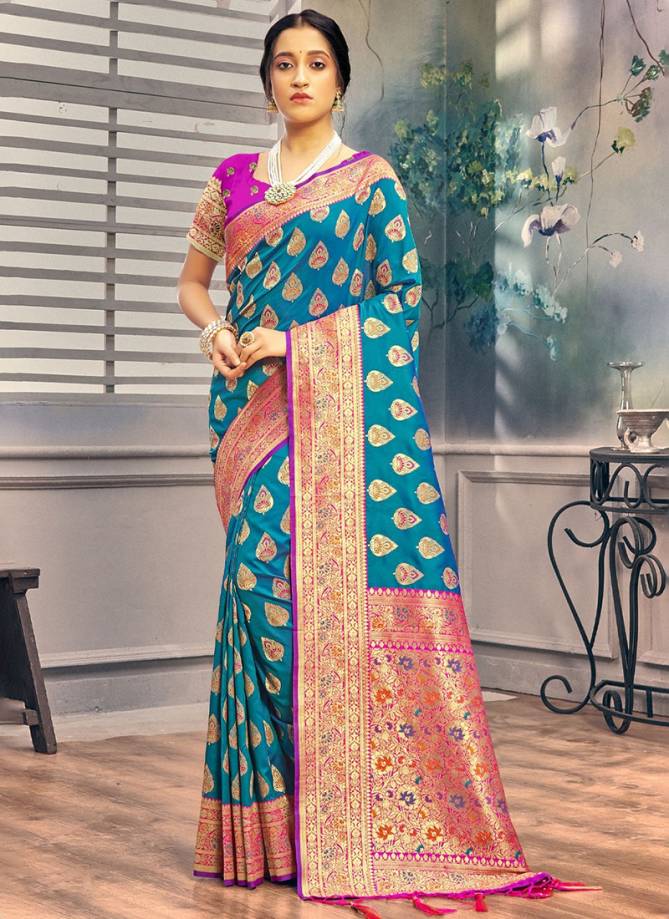 Pushpanjali Sangam Wedding Wear Wholesale Banarasi Silk Sarees Catalog