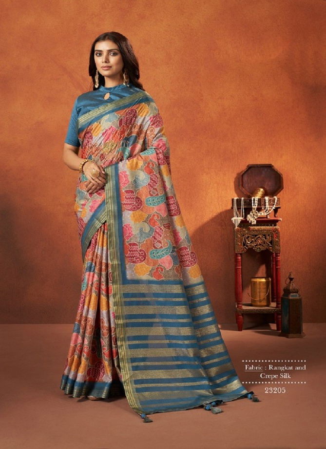 Saachi By Mahotsav Crepe Silk Festive Wear Designer Saree Catalog