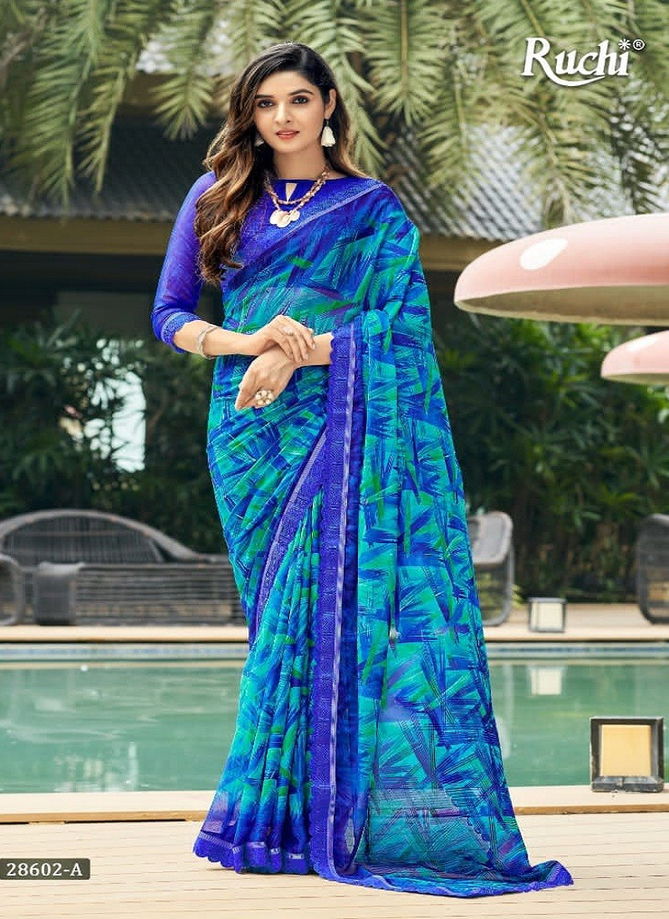 Savera Vol 08 By Ruchi Chiffon Designer Saree Catalog