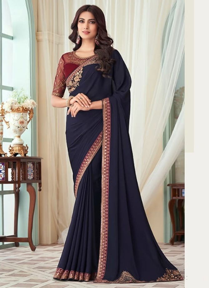 Silver Screen Hit Design 27002 Designer TFH Wholesale Party Wear Sarees Catalog