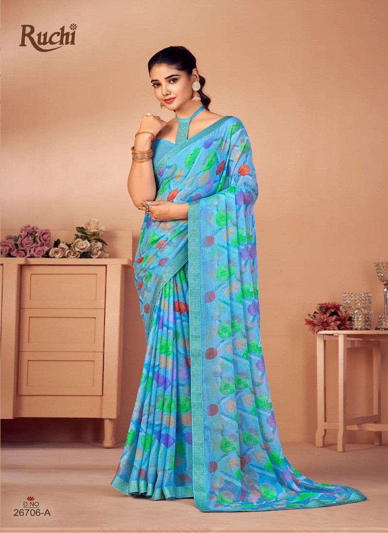 Simaya 20th Edition By Ruchi Chiffon Saree Catalog