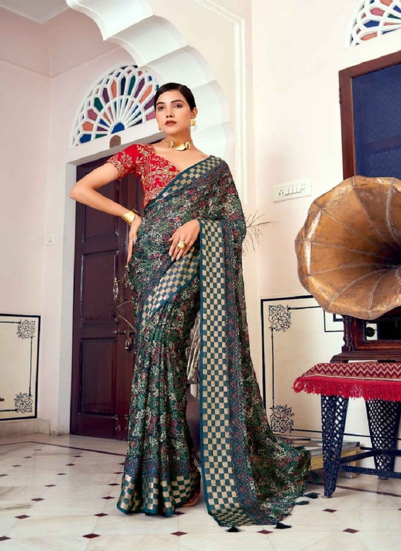 Vinitaa By Mahamani Creation Brasso Designer Saree Catalog