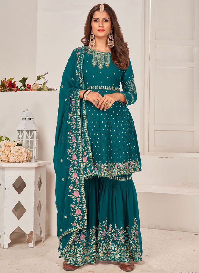 Zaria Colors Wholesale Sharara Suits Catalog