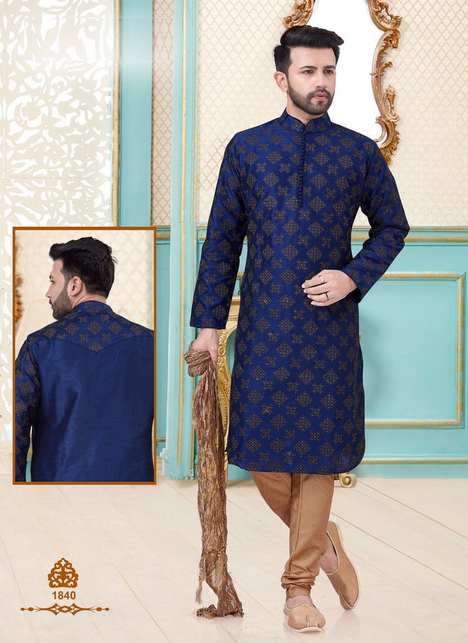 Festival Wear and Party Wear Eid and Diwali Special Designer Dupion Silk Kurta Pajama Collections